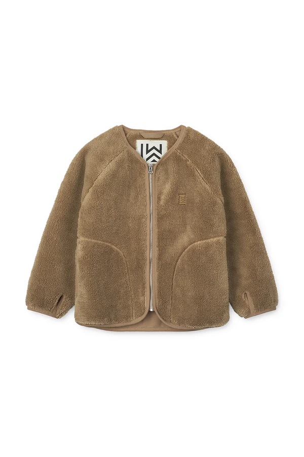 Дитяча куртка Liewood Calina Pile Jacket колір зелений
