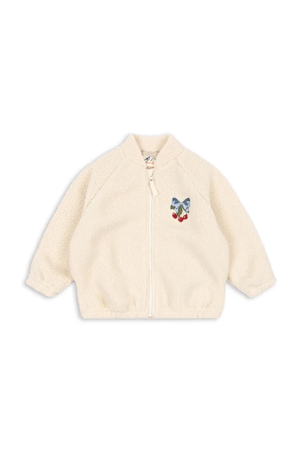 Дитяча куртка Konges Sløjd JAZZ TEDDY JACKET GRS колір бежевий фото 2