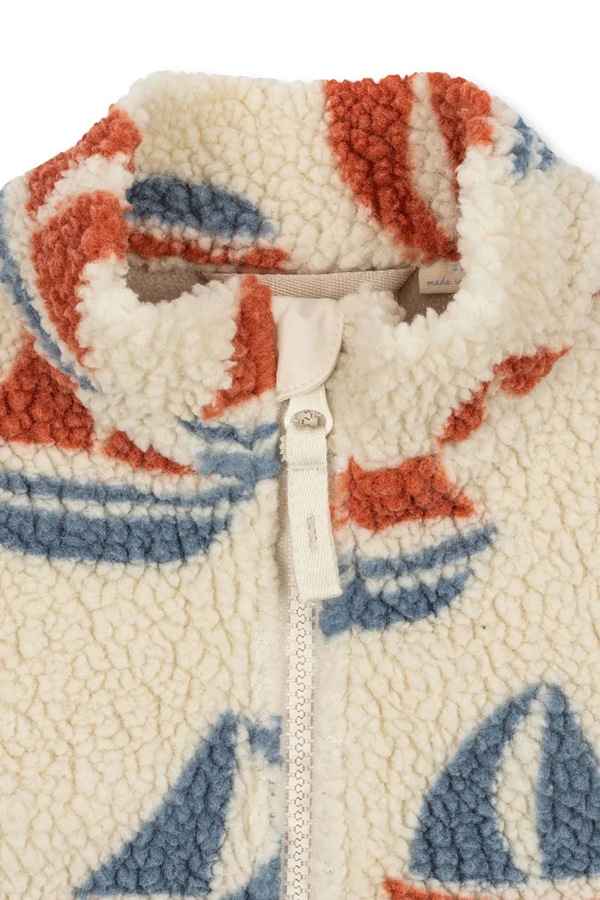 Дитяча куртка Konges Sløjd JODY TEDDY JACKET GRS колір бежевий фото 2