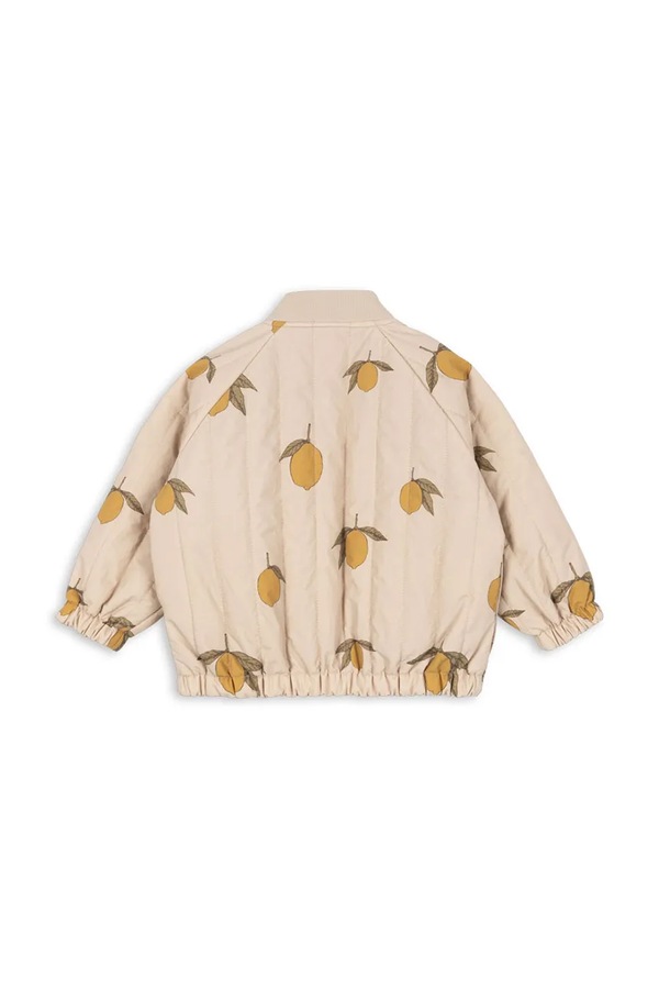 Дитяча куртка-бомбер Konges Sløjd JUNO PRINTED BOMBER JACKET колір бежевий фото 2