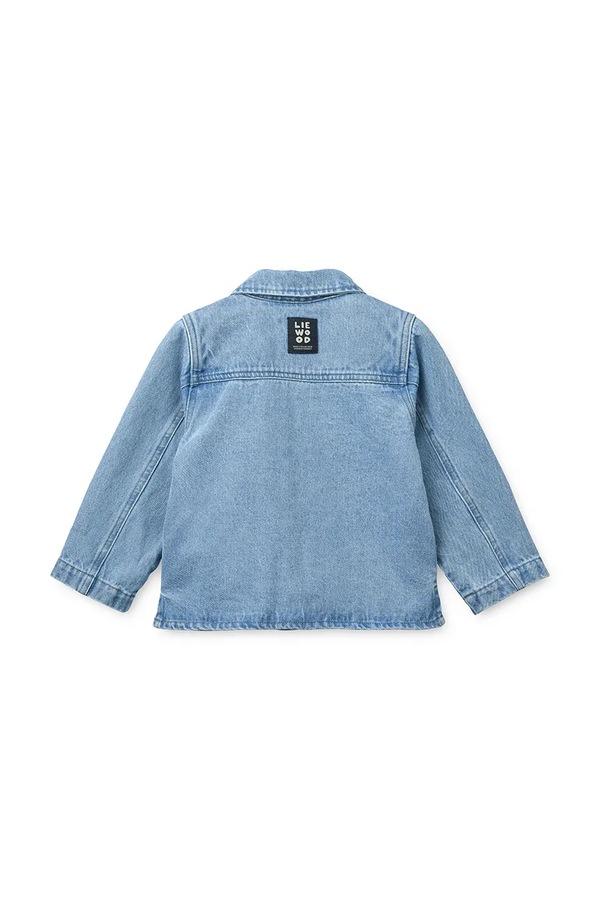 Дитяча джинсова куртка Liewood Kinsley Placement Denim Overshirt фото 2