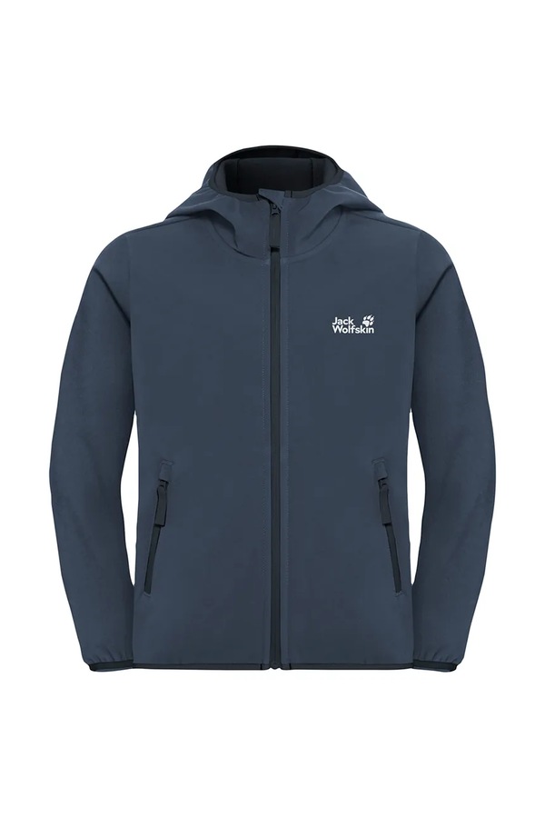 Куртка softshell дитяча Jack Wolfskin FOURWINDS JACKET KIDS колір темно-синій фото 2