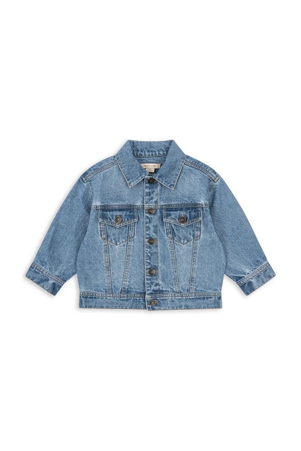 Куртка дитяча джинсова Konges Sløjd MAGOT DENIM JACKET GOTS колір темно-синій