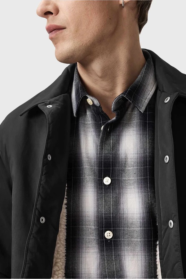Куртка AllSaints колір чорний фото 4