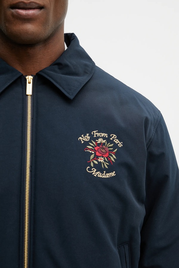 Куртка Drôle de Monsieur Slogan Rose колір синій фото 4
