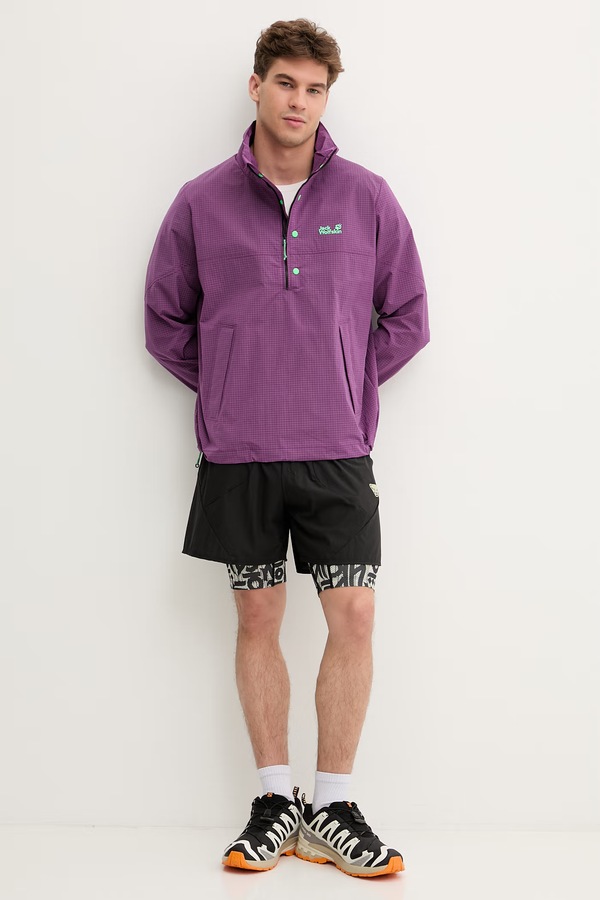 Демісезонна куртка чоловіча Jack Wolfskin Find The Wild колір фіолетовий фото 2
