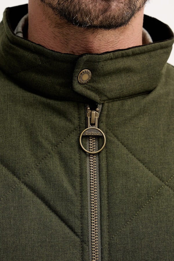 Куртка Barbour Harrington колір зелений фото 4