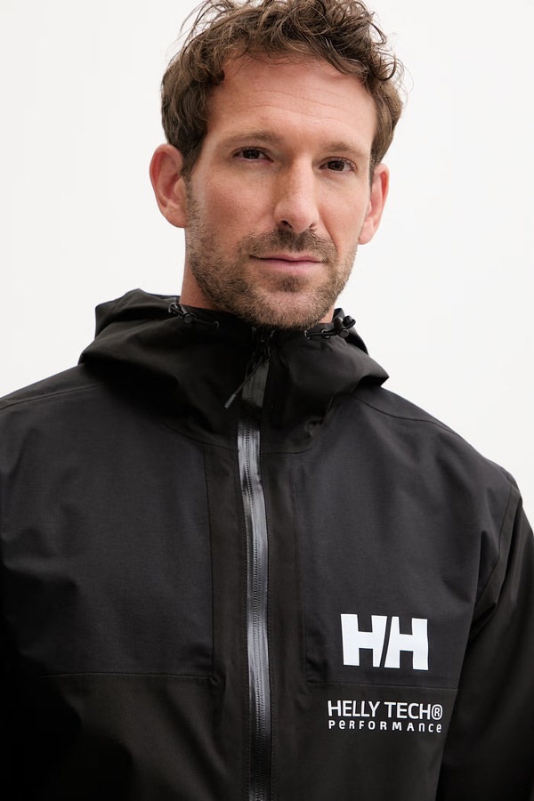 Трекінгова куртка чоловіча Helly Hansen ACE RAIN колір чорний фото 4