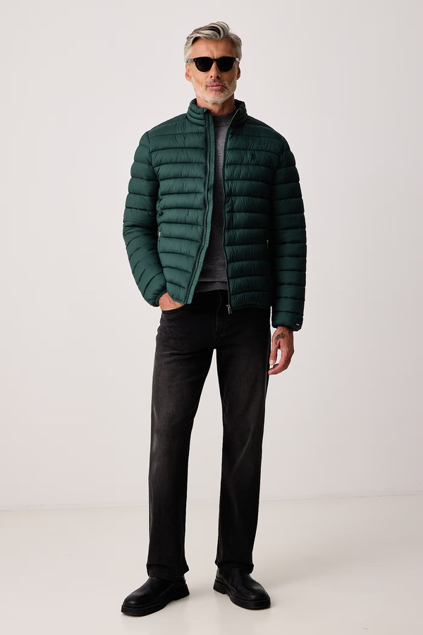 Куртка чоловіча U.S. Polo Assn. LIGHTWEIGHT BOUND QUILTED колір зелений