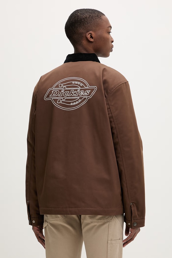 Демісезонна чоловіча куртка Dickies колір коричневий фото 2