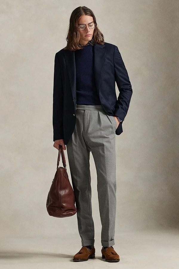 Піджак з додаванням вовни Polo Ralph Lauren колір синій фото 2