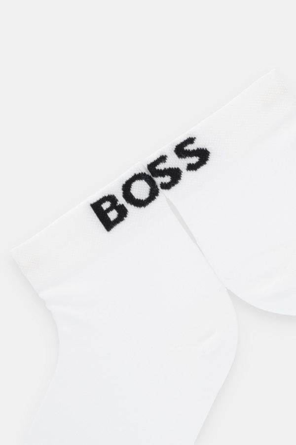 Шкарпетки BOSS 3P SH Logo CC SP W 3-pack колір білий