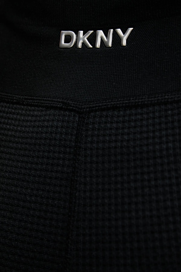 Легінси DKNY колір чорний фото 4
