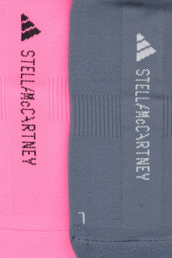Носки adidas by Stella McCartney 2-pack цвет розовый