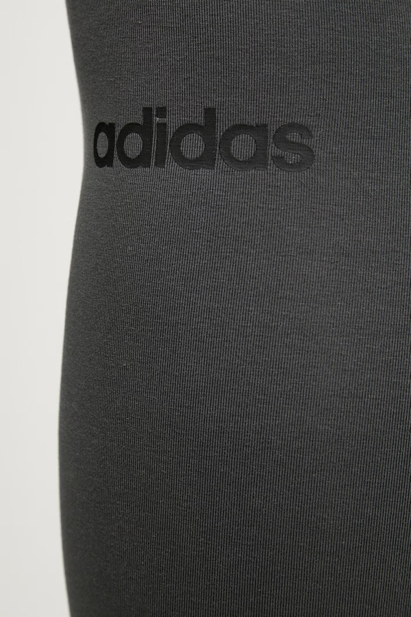 Легінси adidas колір сірий фото 4