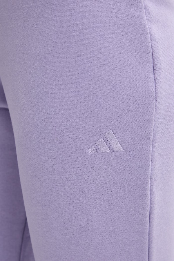 Спортивні штани жіночі adidas колір фіолетовий фото 4