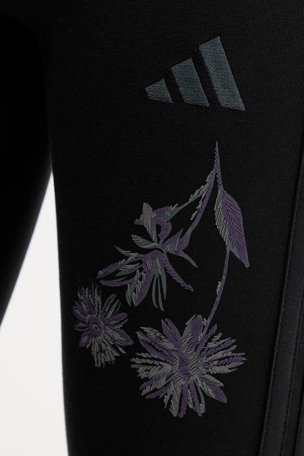 Легінси adidas колір чорний фото 4
