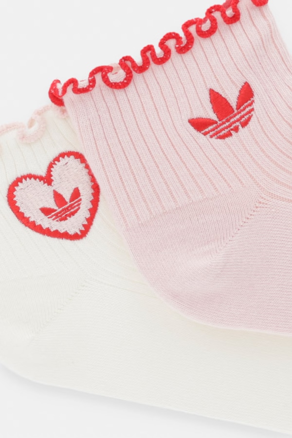 Носки adidas Originals 2-pack цвет розовый фото 2