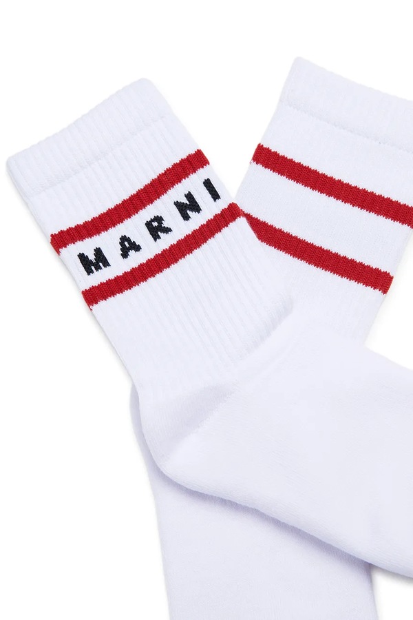 Детские носки Marni MZ42U SOCKS цвет белый