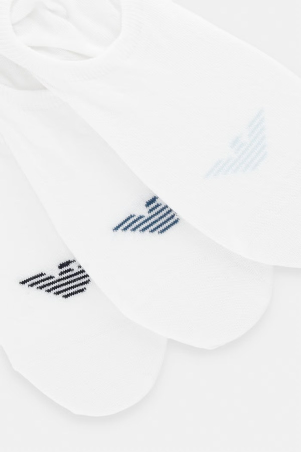Шкарпетки Emporio Armani Underwear 3-pack колір білий