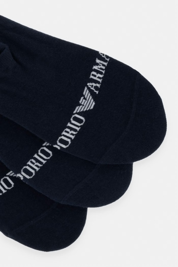 Носки Emporio Armani Underwear 3-pack цвет синий