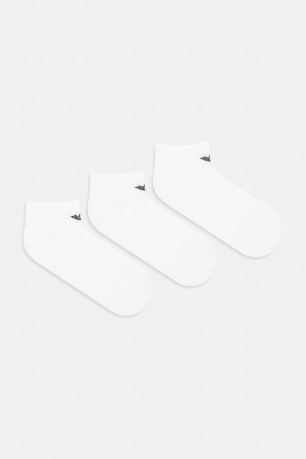 Шкарпетки Emporio Armani Underwear 3-pack колір білий