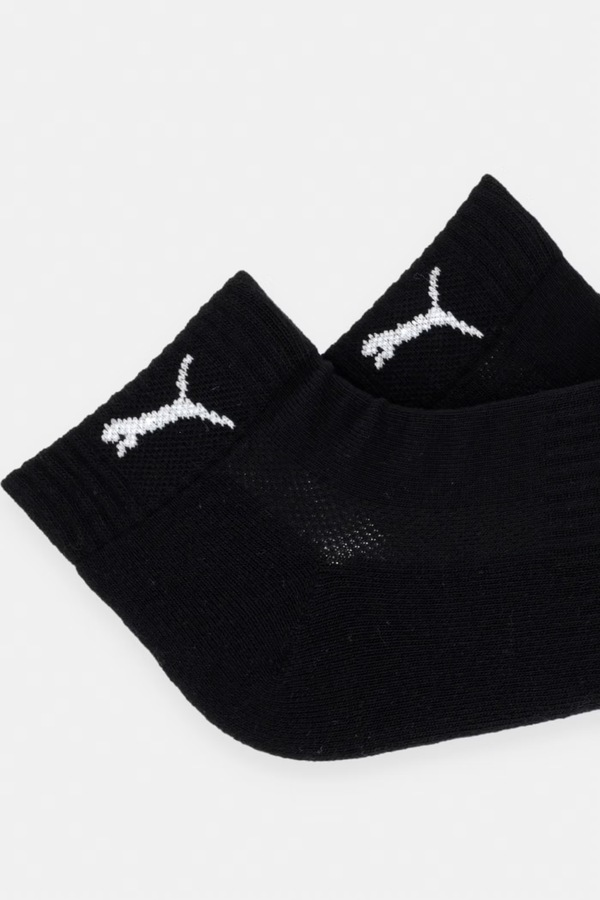 Шкарпетки Puma CUSHIONED QUARTER 3-pack колір чорний