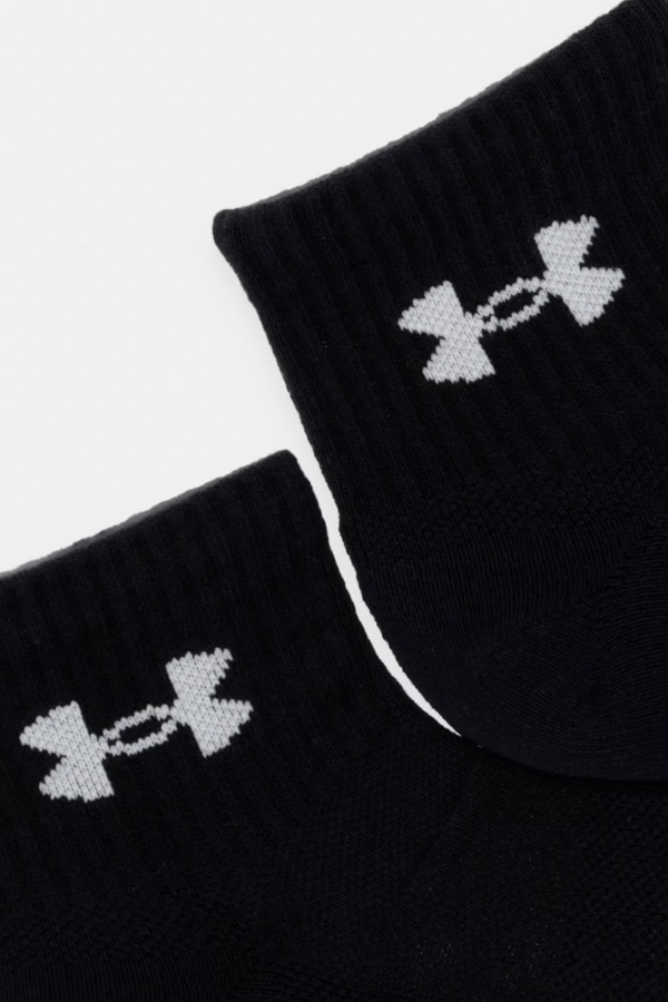 Шкарпетки Under Armour Performance 3-pack колір чорний фото 2