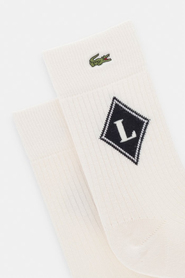 Шкарпетки Lacoste колір бежевий