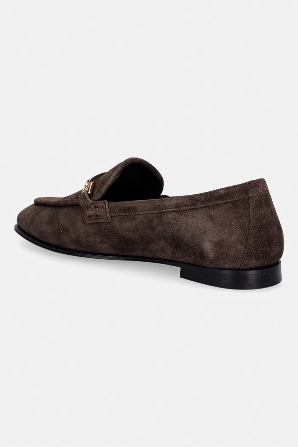 Замшеві мокасини Furla Heritage Loafer колір коричневий фото 2