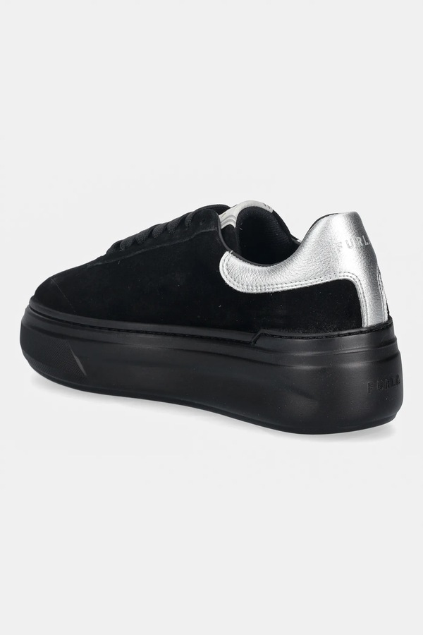 Шкіряні кросівки Furla Nuage Lace-Up Sneaker колір чорний фото 2