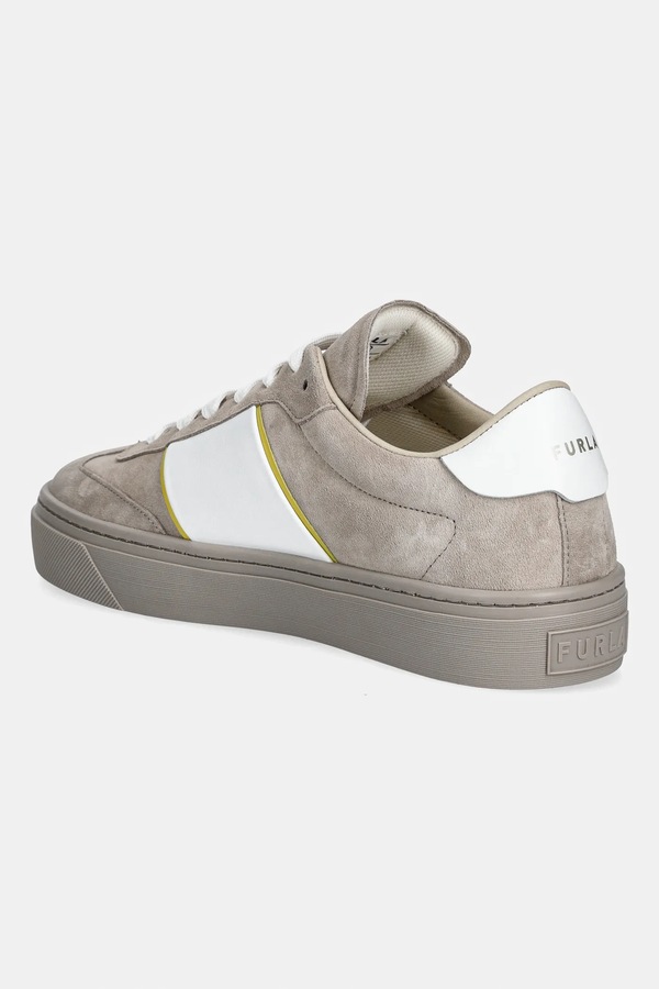 Кожаные кроссовки Furla Enjoy Lace-Up Sneaker цвет бежевый фото 2