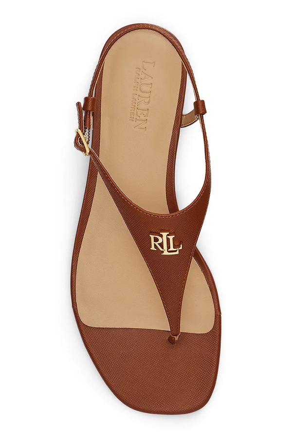 Шкіряні сандалі Lauren Ralph Lauren Everley 2 колір коричневий фото 2