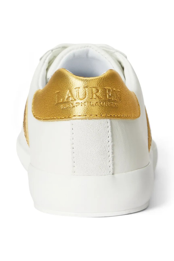 Шкіряні кросівки Lauren Ralph Lauren Braylee колір білий фото 4
