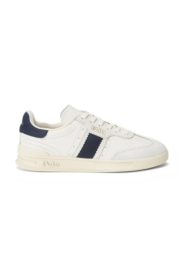 Шкіряні кросівки Polo Ralph Lauren Heritage Aera колір білий