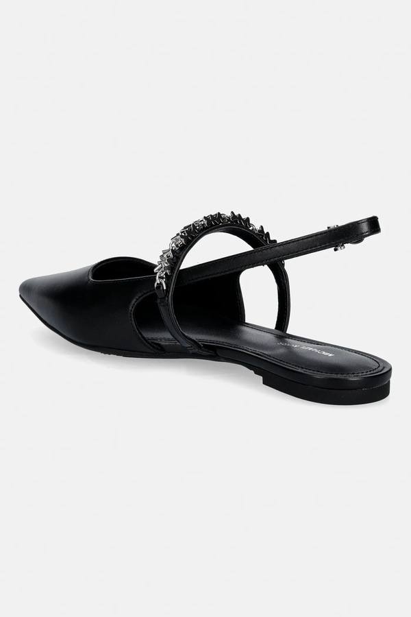 Шкіряні балетки MICHAEL Michael Kors Dina Flex Sling Flat колір чорний фото 2