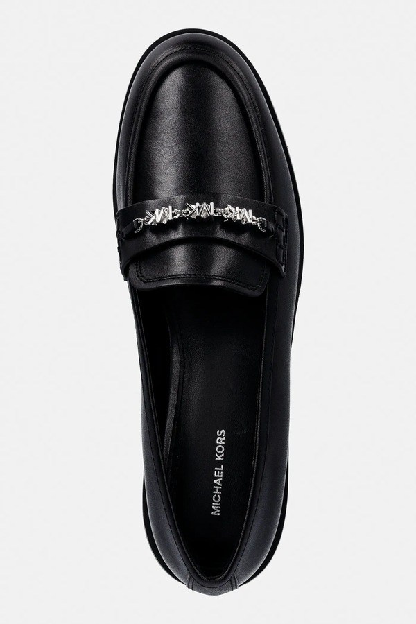 Шкіряні мокасини MICHAEL Michael Kors Dina Loafer колір чорний фото 4