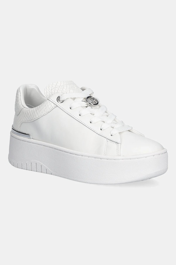 Кожаные кроссовки MICHAEL Michael Kors Dottie Lace Up цвет белый
