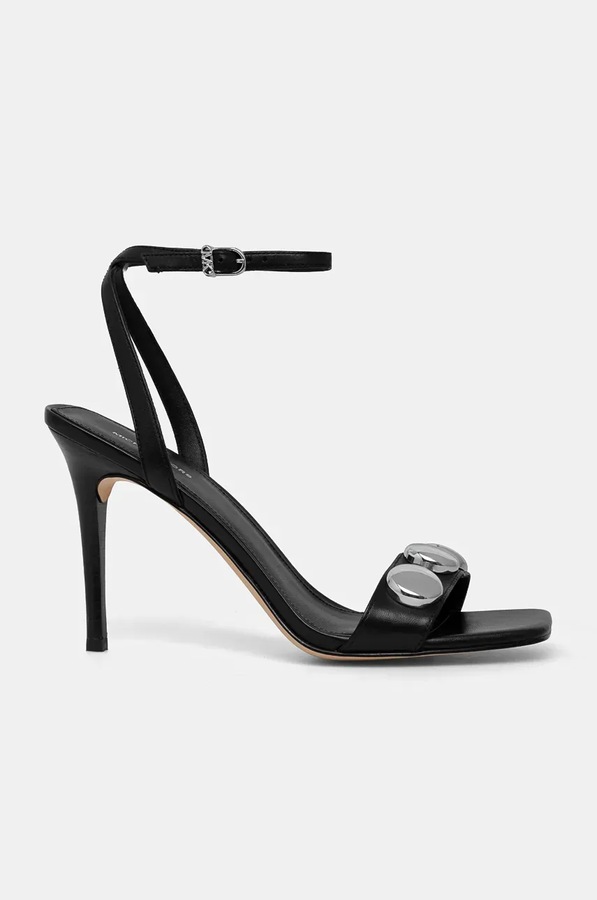 Кожаные сандалии MICHAEL Michael Kors Liana Dome Stud Sandal цвет черный