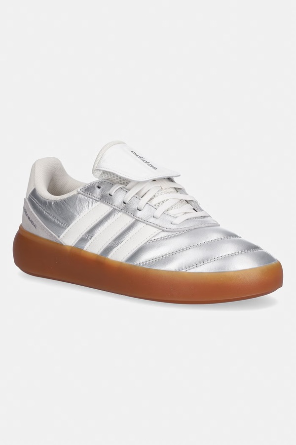 Шкіряні кросівки adidas Barreda Mundial колір срібний