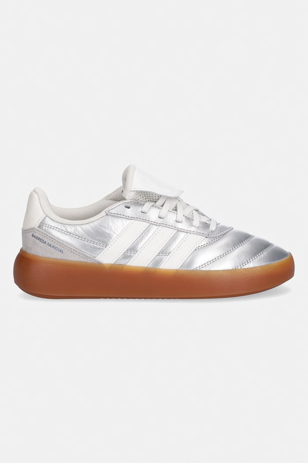 Шкіряні кросівки adidas Barreda Mundial колір срібний