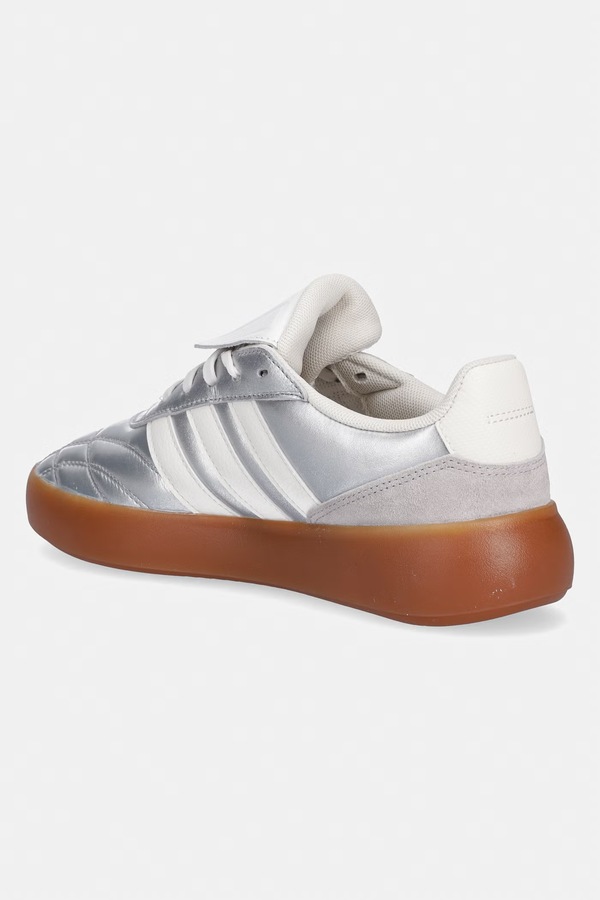 Шкіряні кросівки adidas Barreda Mundial колір срібний фото 2