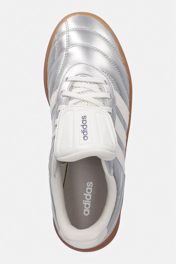 Шкіряні кросівки adidas Barreda Mundial колір срібний фото 4