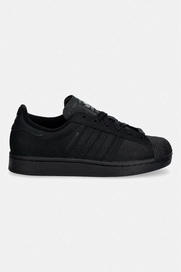 Superstar II кросівки жіночі нубукові adidas Originals колір чорний