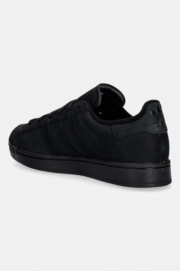 Superstar II кросівки жіночі нубукові adidas Originals колір чорний фото 2