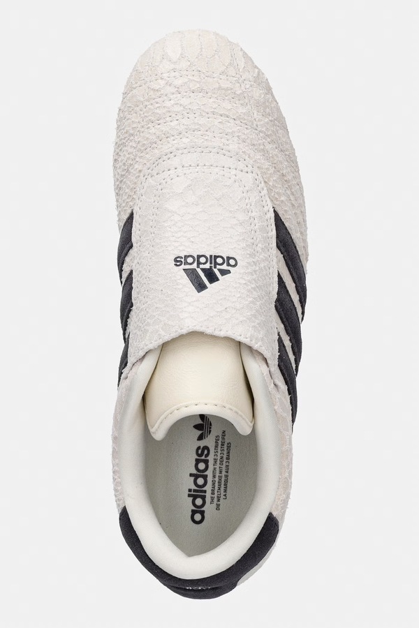Замшеві кросівки adidas Originals adidas Taekwondo колір бежевий фото 4