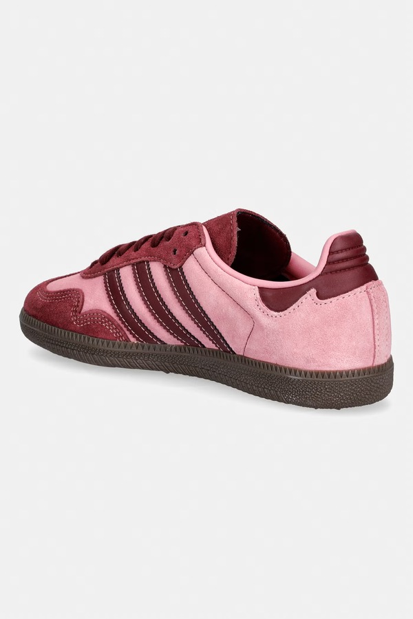 Замшеві кросівки adidas Originals Samba Og колір рожевий фото 2