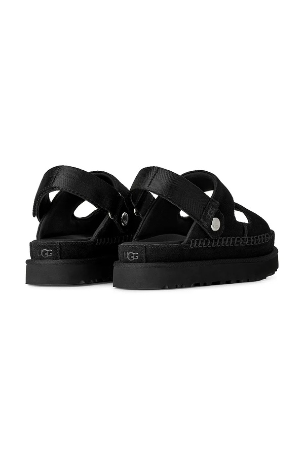 Замшевые сандалии UGG W Goldenstar Glide цвет черный фото 2