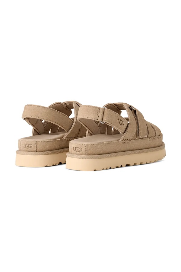 Замшеві сандалі UGG W Goldenstar Gleam колір бежевий фото 2