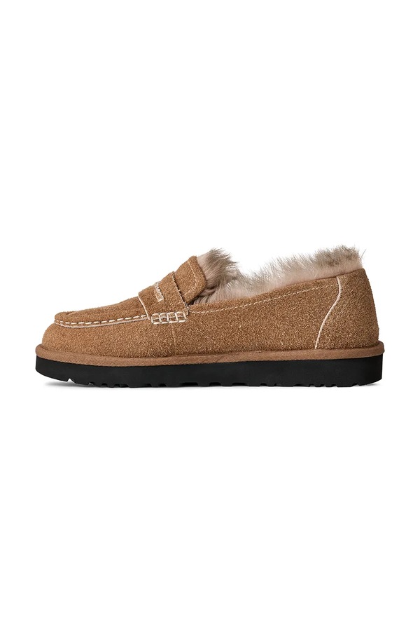 Замшеві мокасини UGG W Ellis Loafer колір коричневий фото 4